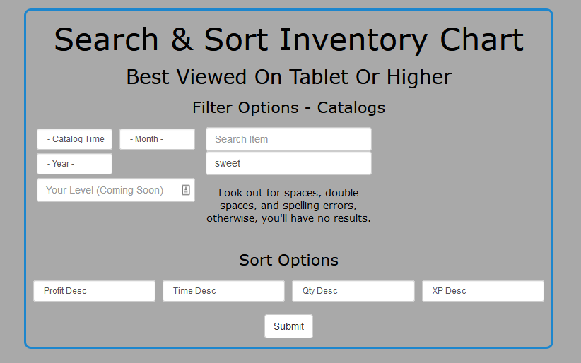 Catalog Database